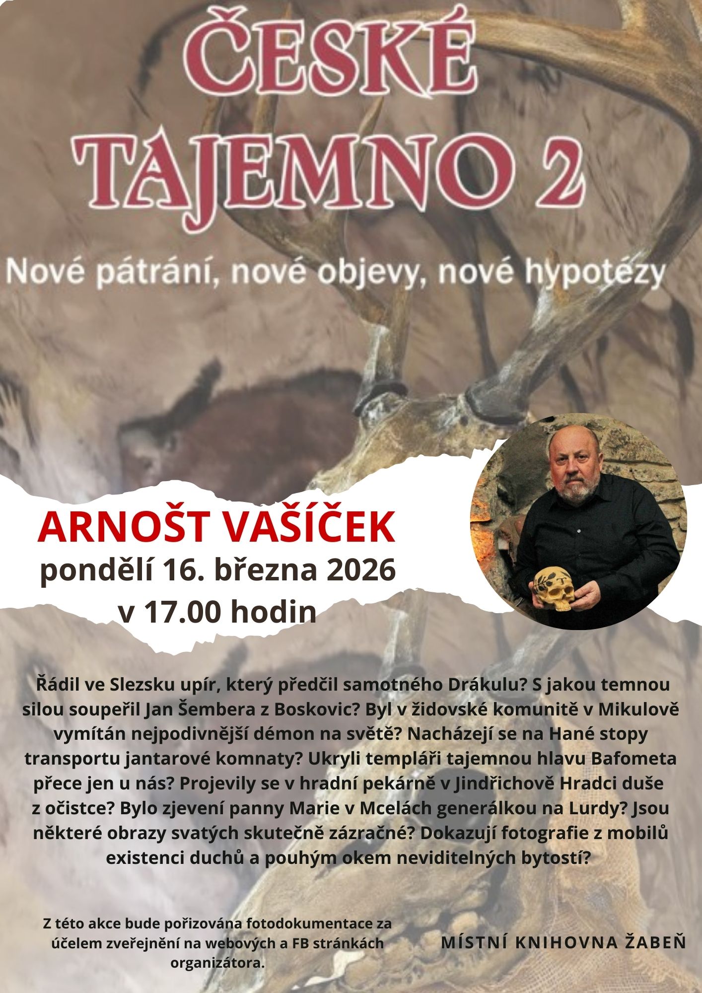 Arnošt Vašíček České tajemno 2 březen 2026